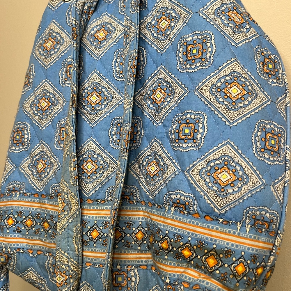 Vera Bradley traditional Blue Diamond design Backpack - Picture 11 of 13